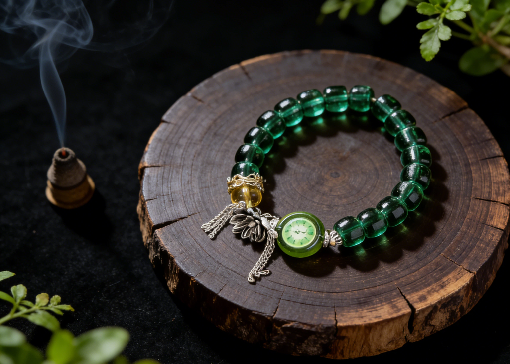 Verdant Seed Mantra Tibetan Crystal Bracelet