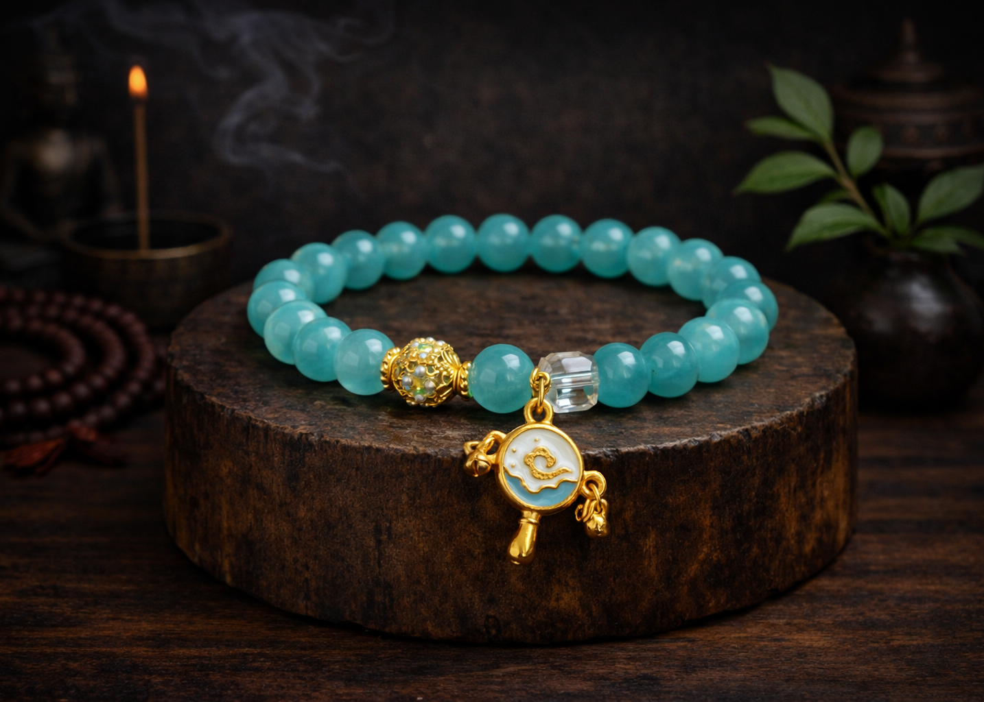 Celestial Harmony Tibetan Amazonite Bracelet