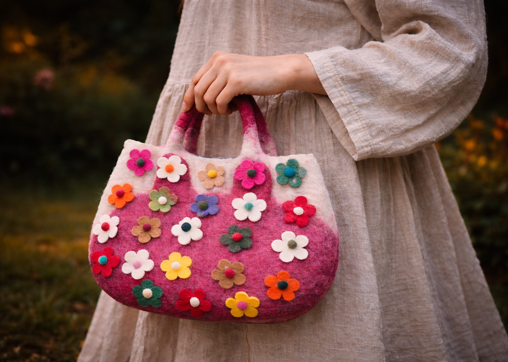 Himalayan Lucky Meow Wool Bag