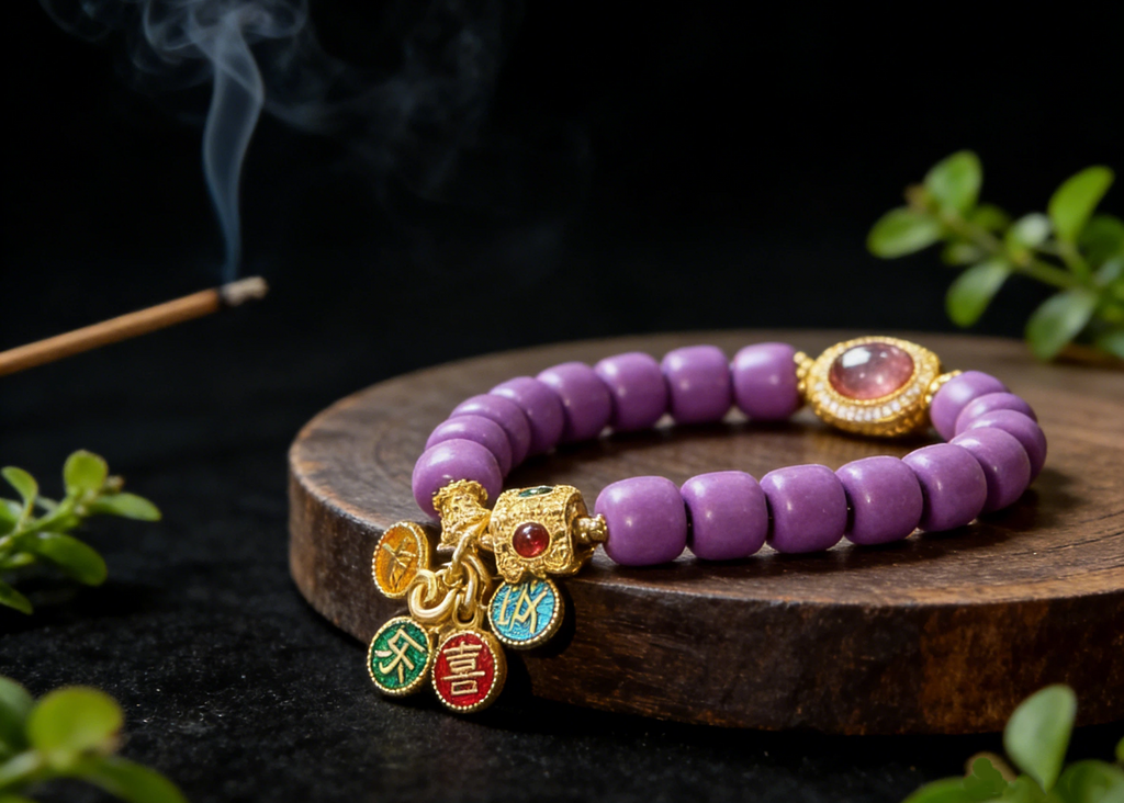 Tranquil Joy Purple Lepidolite Bracelet