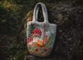 Meadow Snail Wool Felt Bag