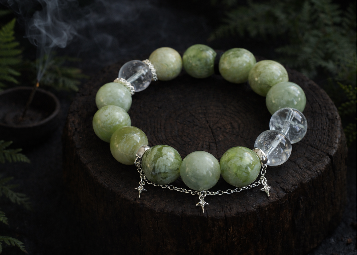 Emerald Tranquility Tibetan Bracelet