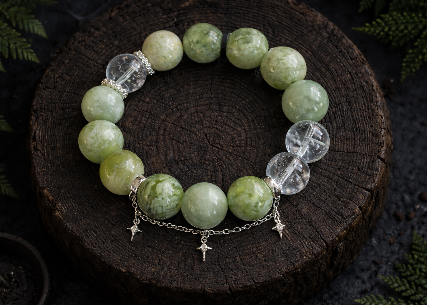 Emerald Tranquility Tibetan Bracelet