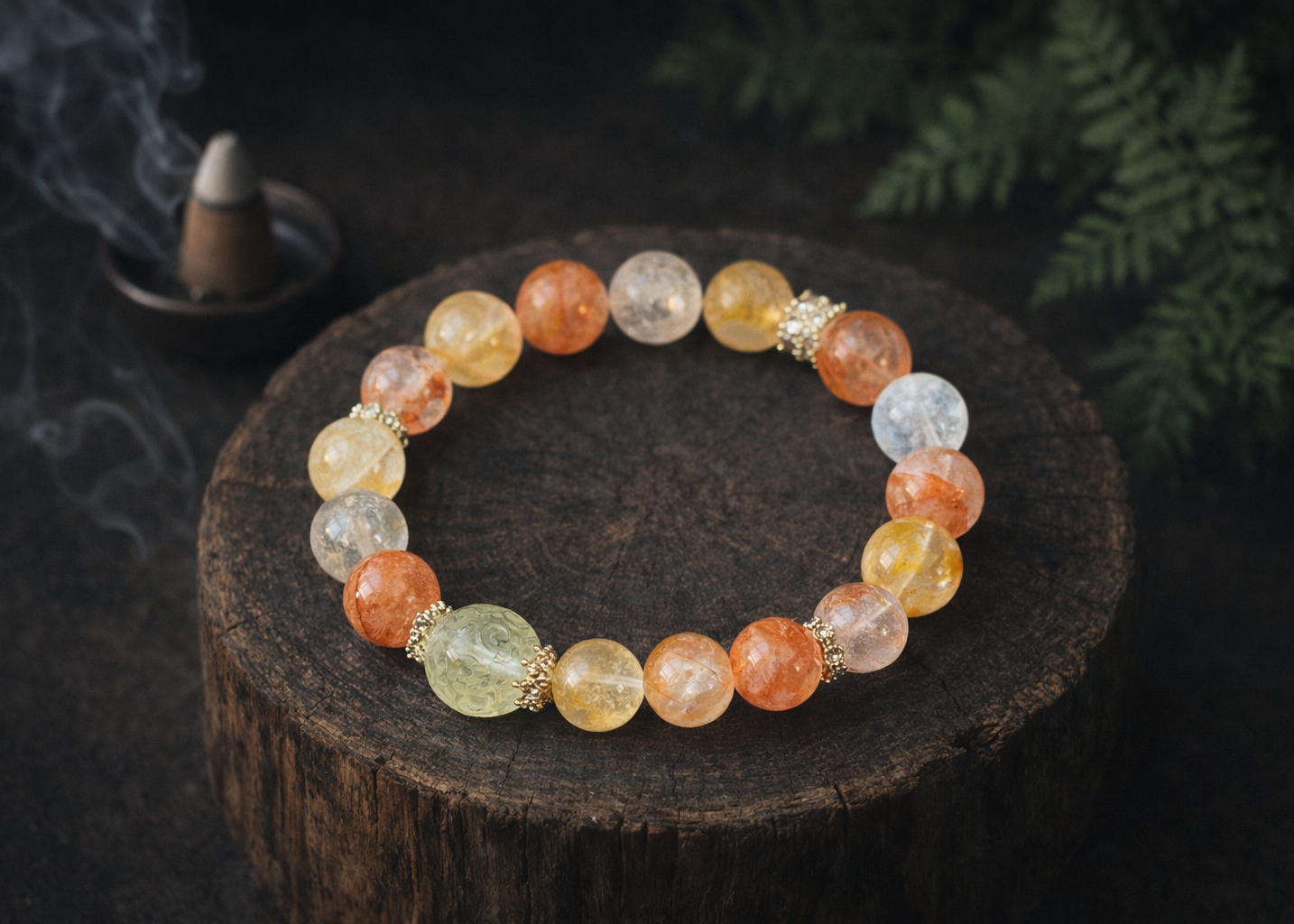 Golden Blossom Tibetan Bracelet