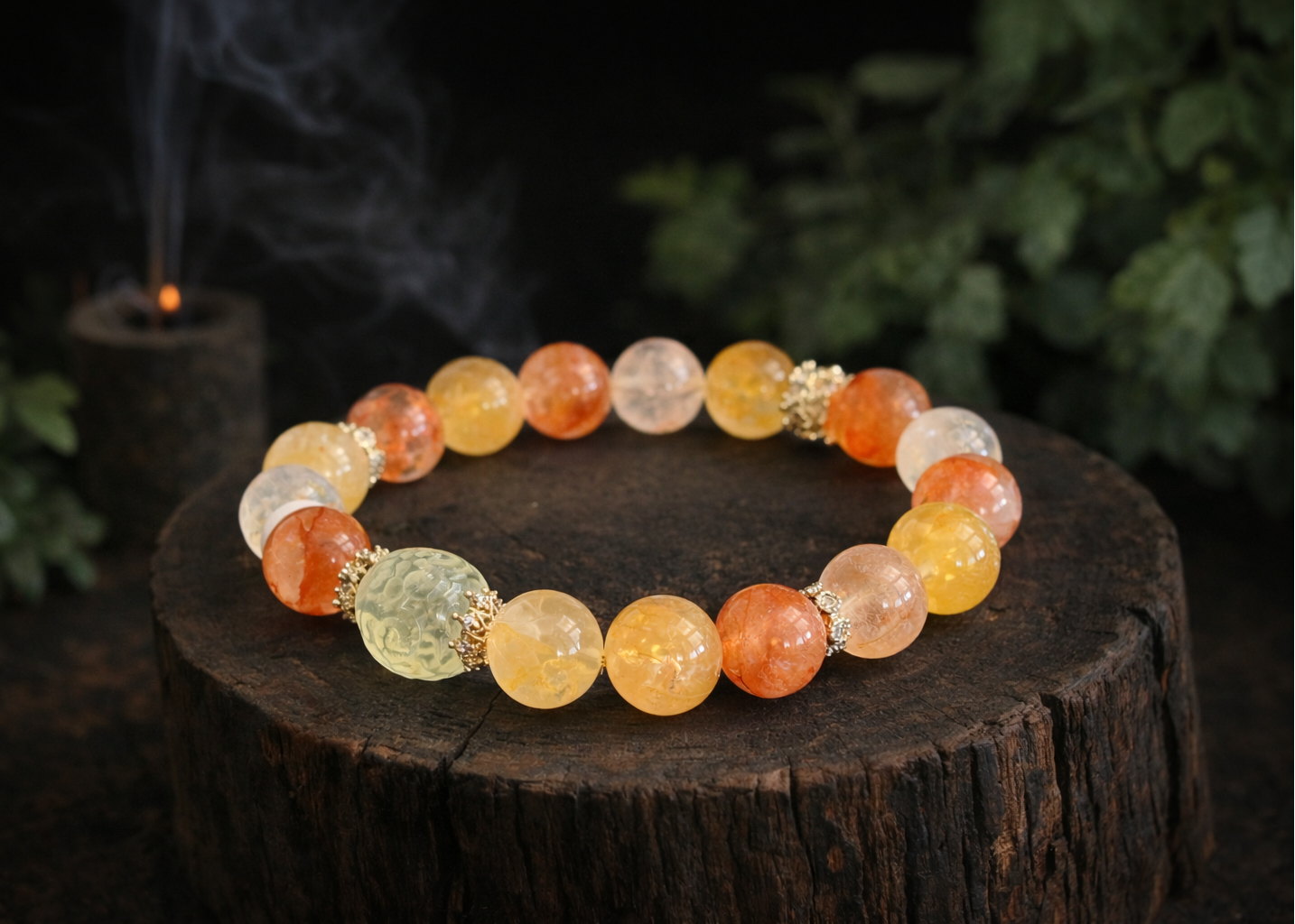 Golden Blossom Tibetan Bracelet