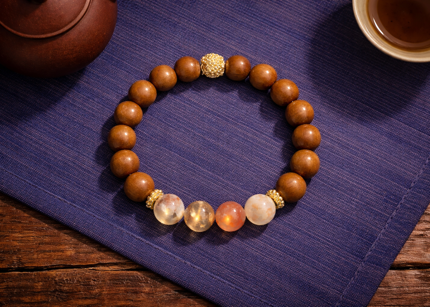 Gardenia Traditional Herbal Scent Beads Bracelet