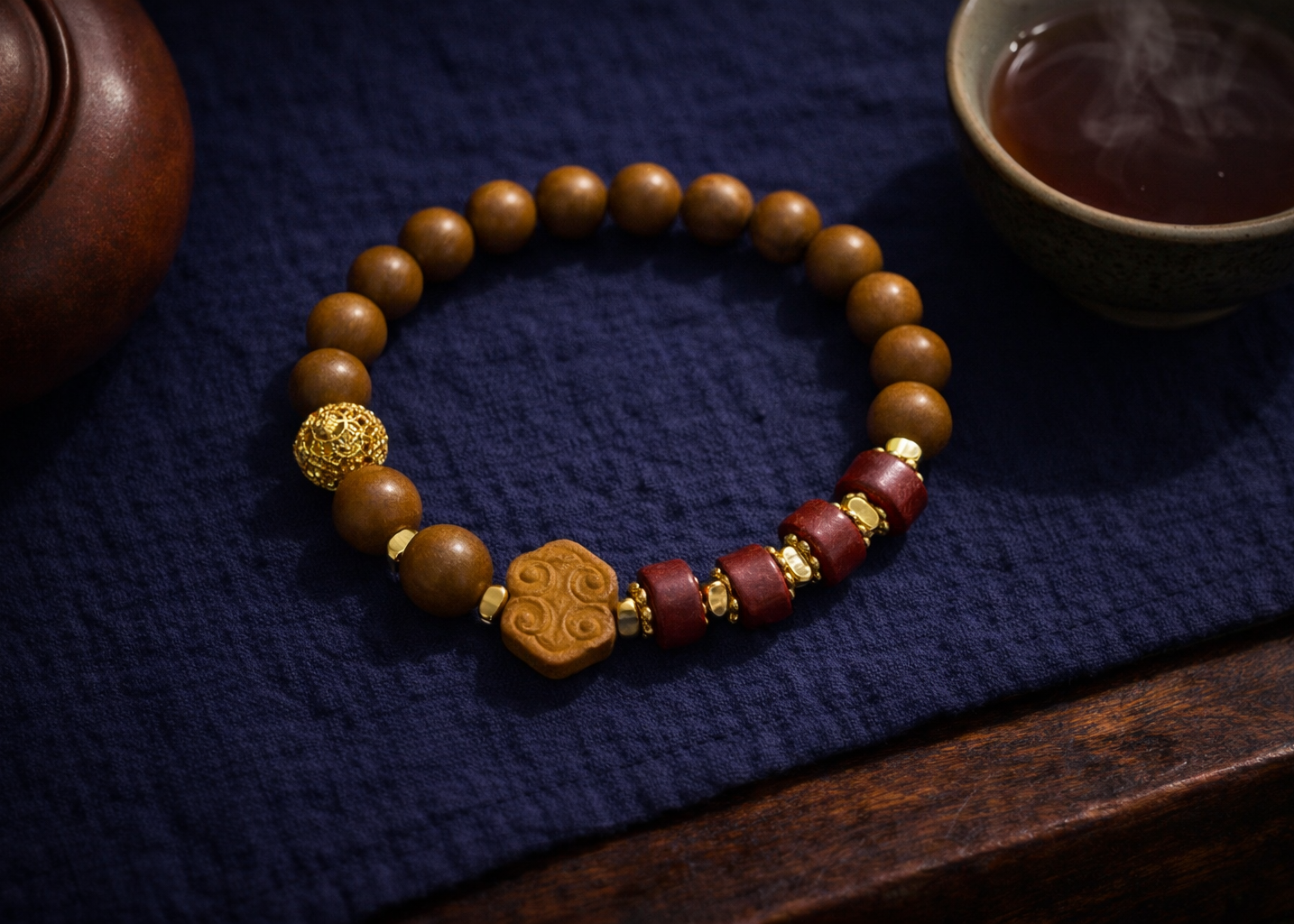 Gardenia Traditional Herbal Scent Beads Bracelet