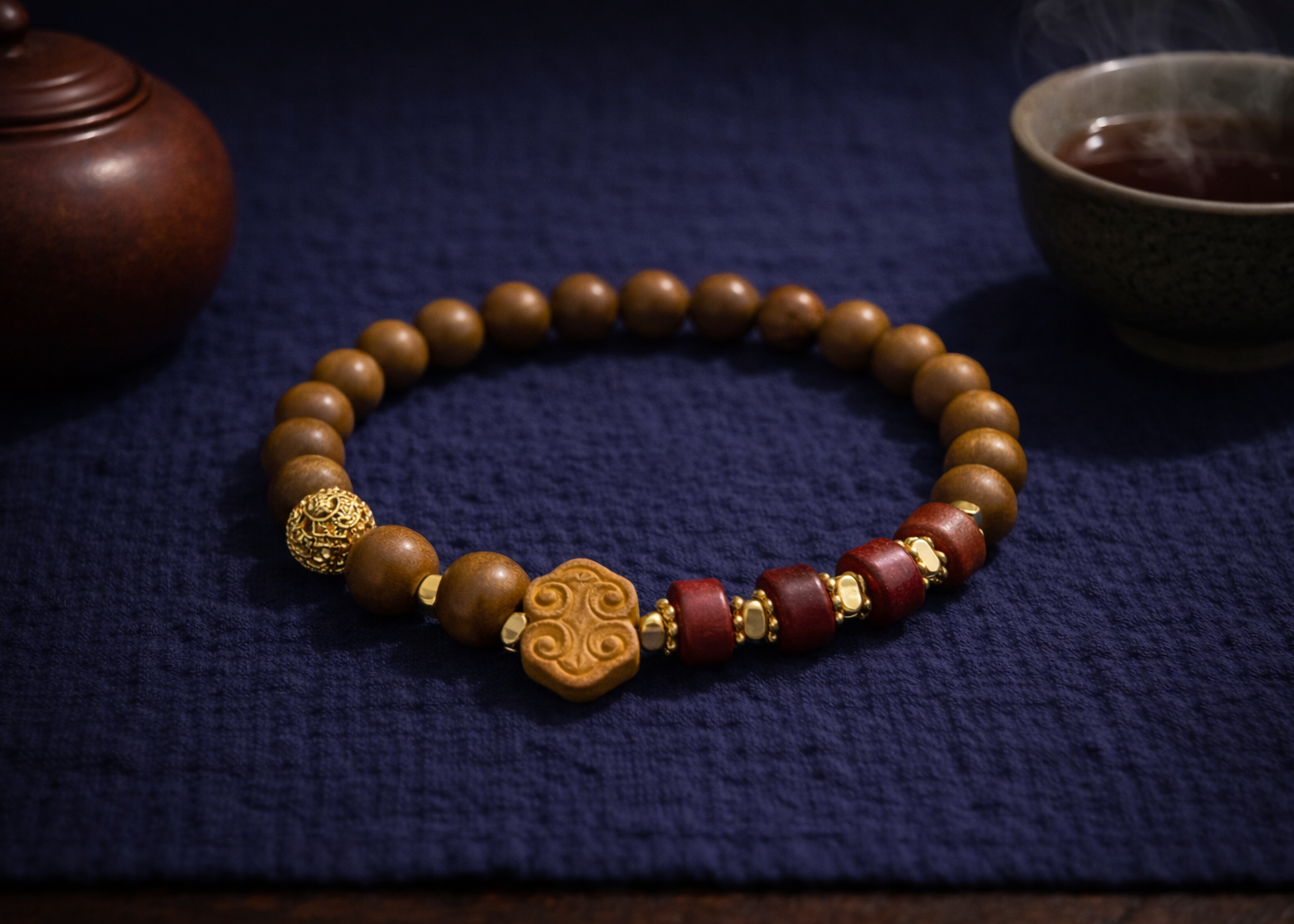 Gardenia Traditional Herbal Scent Beads Bracelet