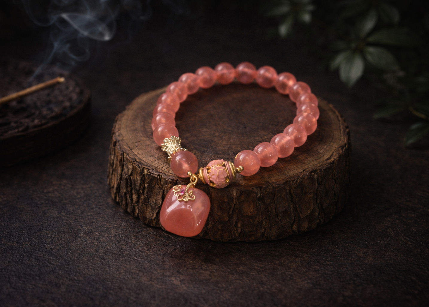 Blush Affinity Tibetan Rose Quartz Bracelet