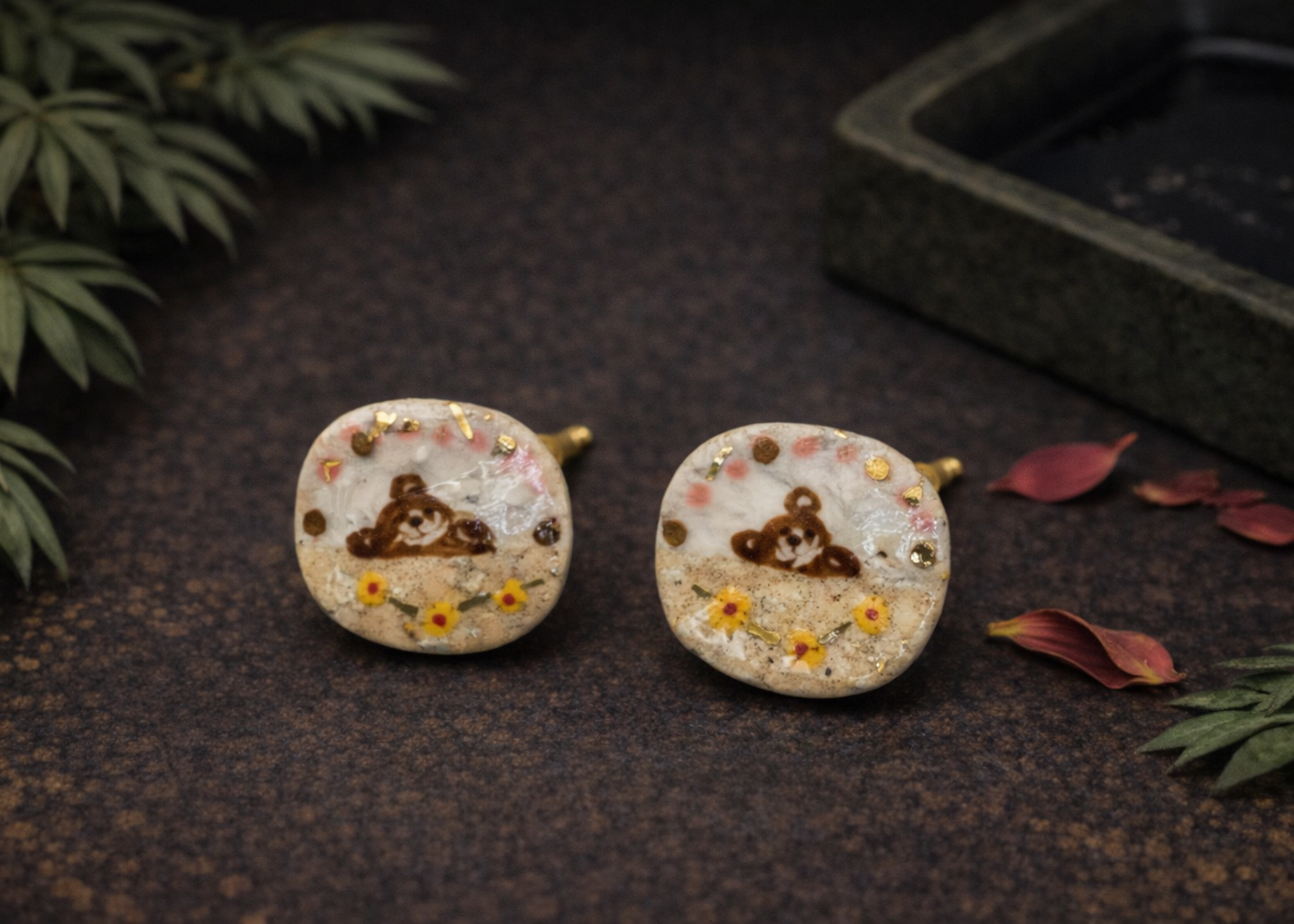 Sunny Companions Ceramic Earrings