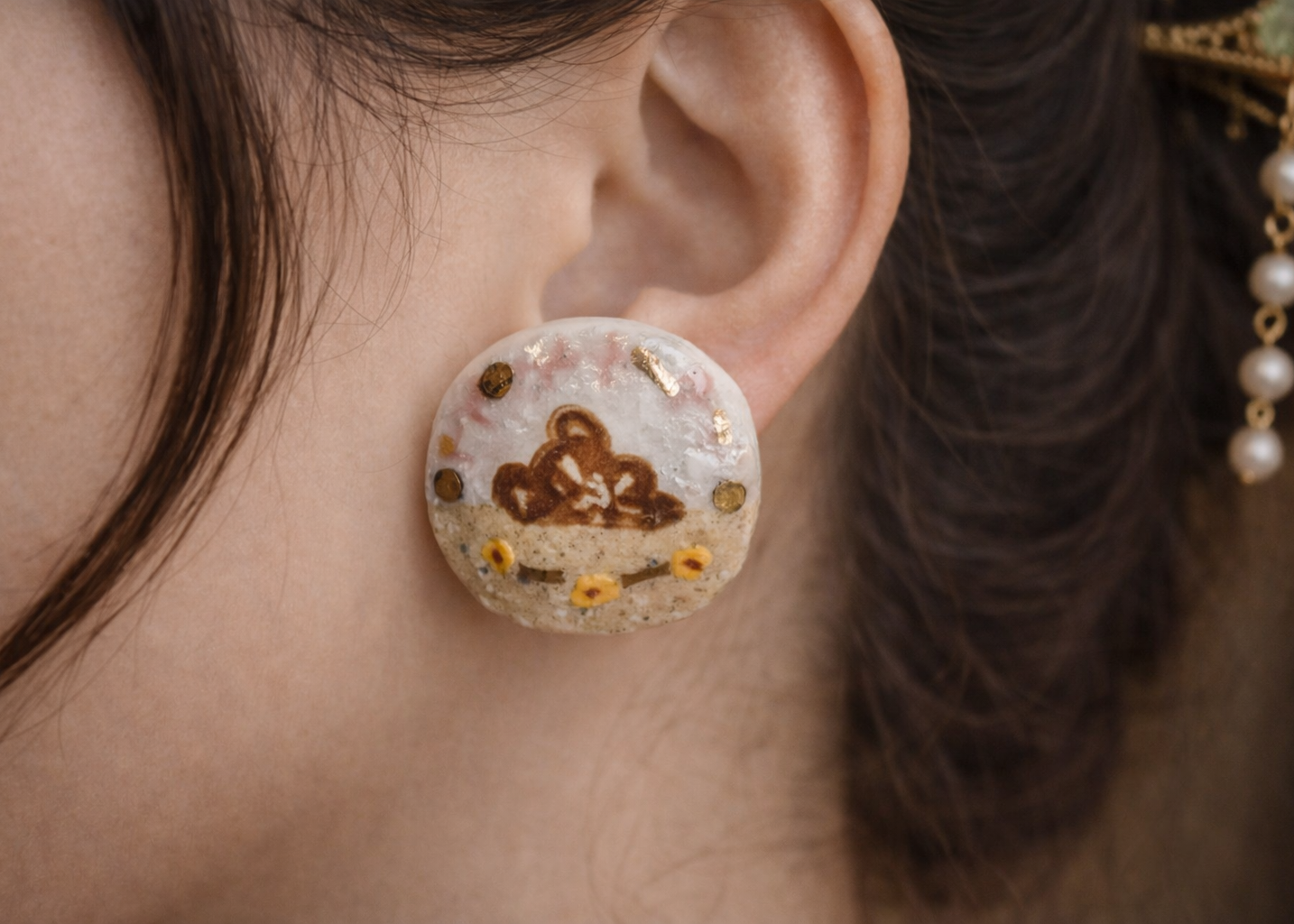 Sunny Companions Ceramic Earrings