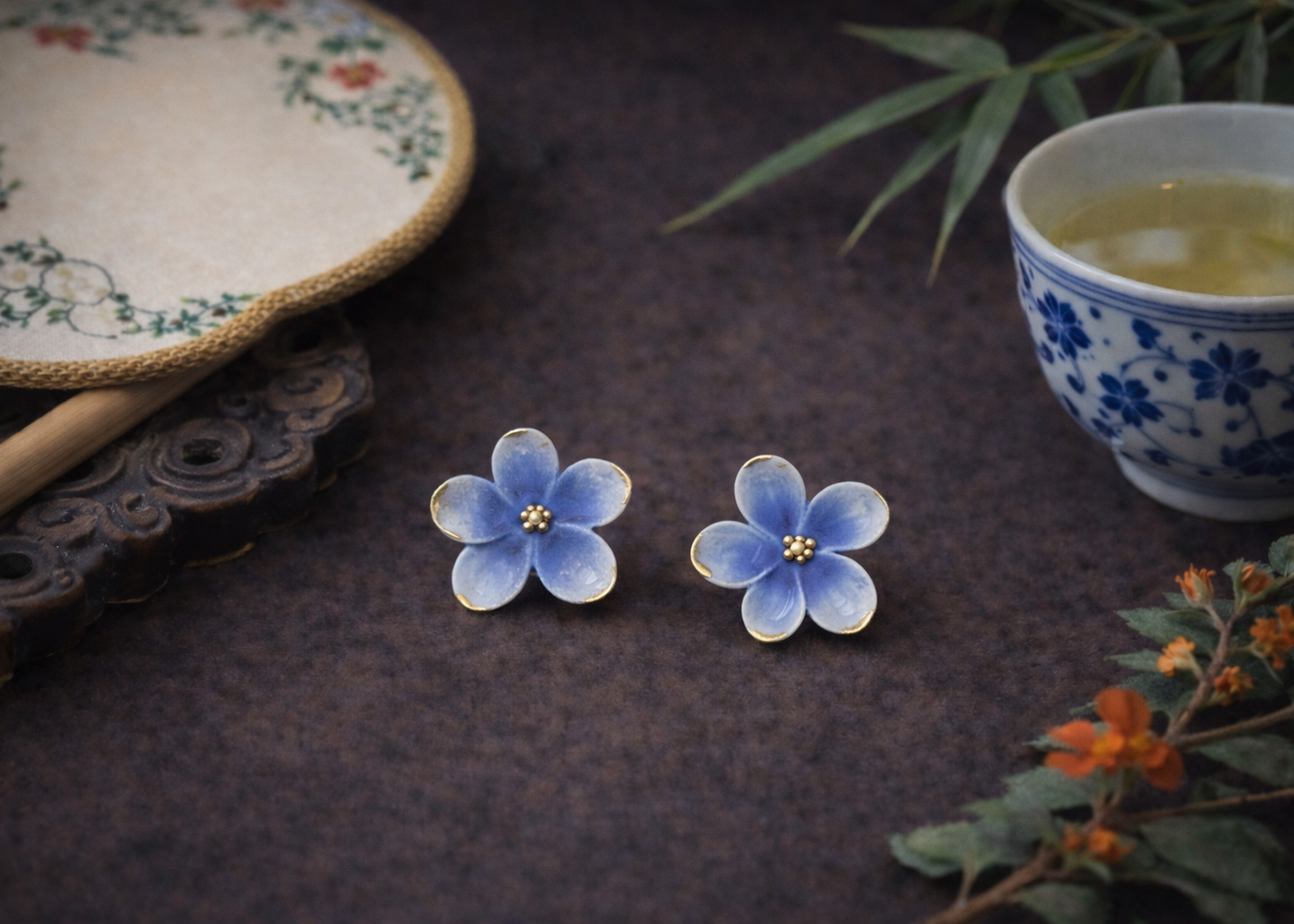 Spring Song Ceramic Stud Earrings