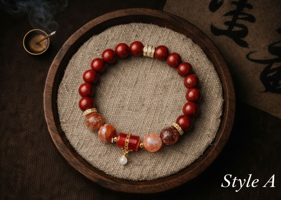 Floral Grace Traditional Herbal Scent Beads Bracelet
