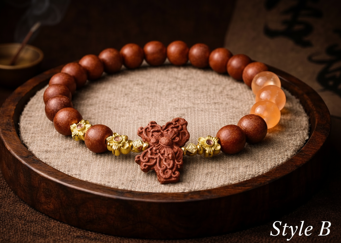 Floral Grace Traditional Herbal Scent Beads Bracelet