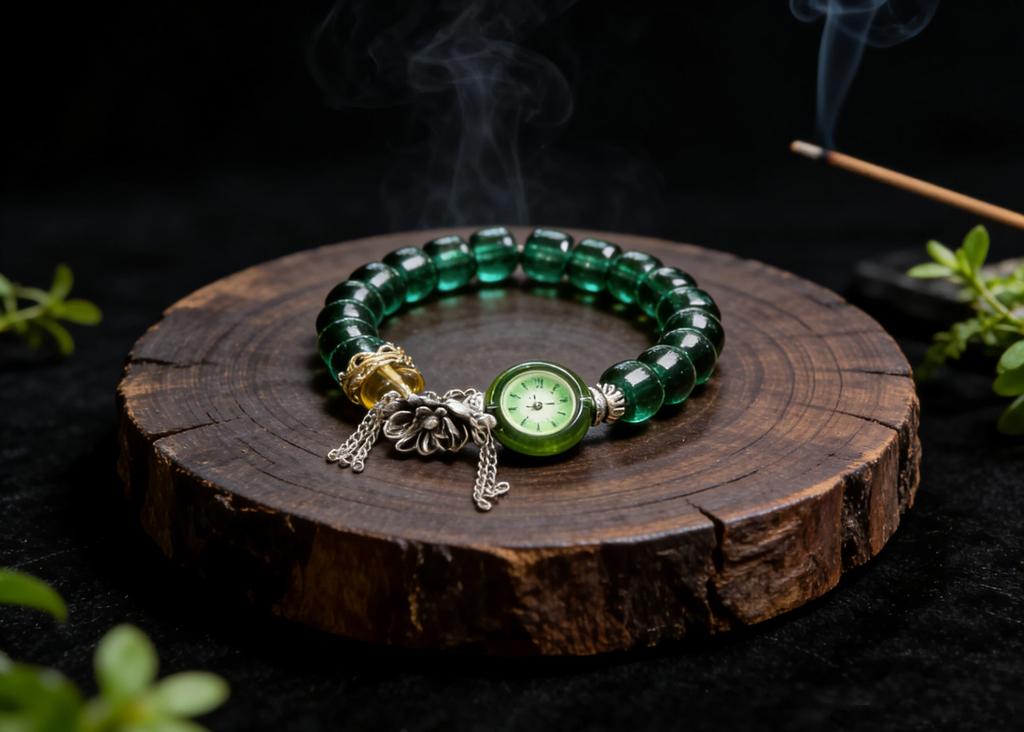 Verdant Seed Mantra Tibetan Crystal Bracelet